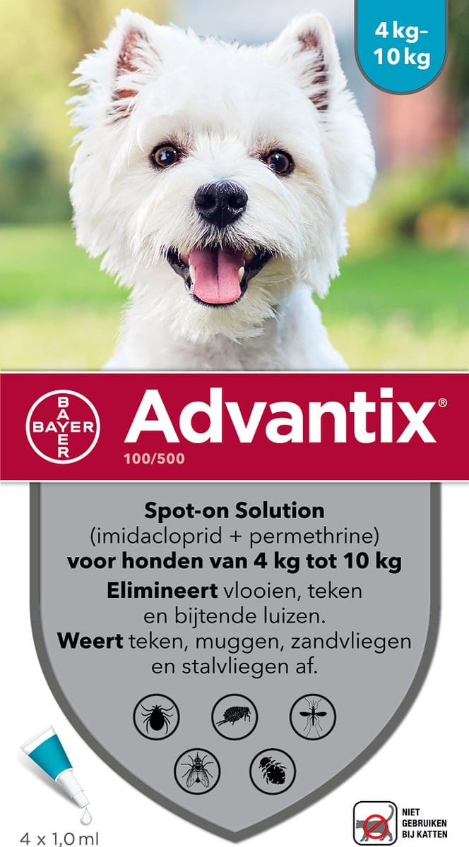 Advantix 4 t/m 10 kg - 100/500