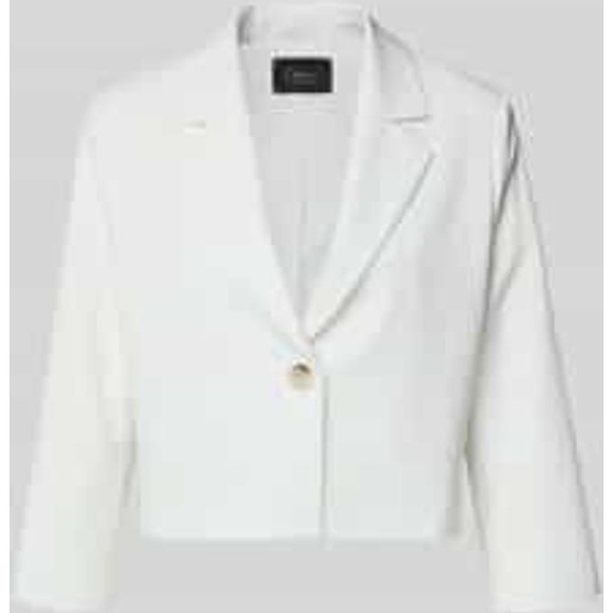 regular fit korte blazer met 1-knoopssluiting