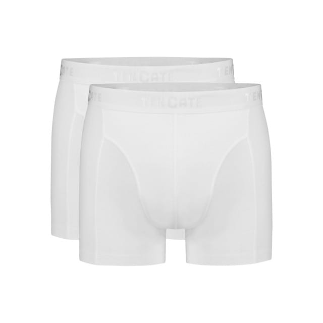 Ten CateBasics Organic Cotton Stretch Heren Shorts 2-Pack Wit