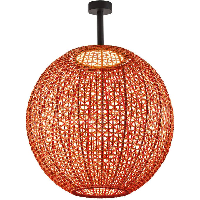 Bover Nans Sphere PF/60 LED buiten plafondlamp rood