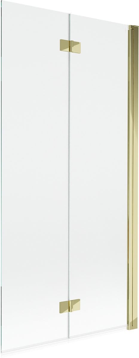Mexen Mist douchewand 2-delig rechts 90 x 150 , transparant, goud - 8A9-090-002-50-00-P