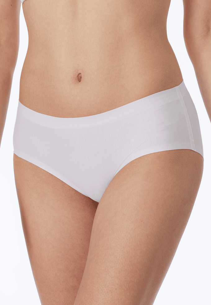 Schiesser Panty naadloos - Invisible Cotton Dames Onderbroek - wit