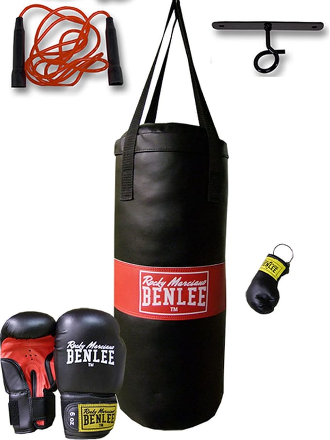 Boks set Benlee Punchy zwart/rood JUNIOR