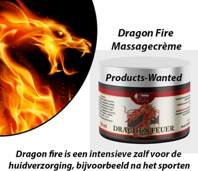 3-Potten Dragon Fire Massagecrème Plus Menthol Eucalyptus 30ml