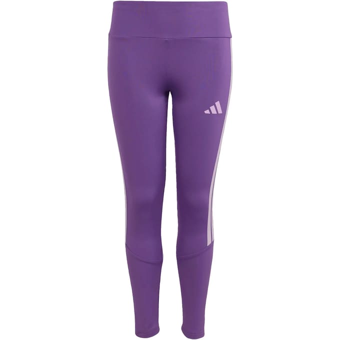 Adidas Train Essentials 3 Stripes Leggings Paars 9-10 Years Meisje