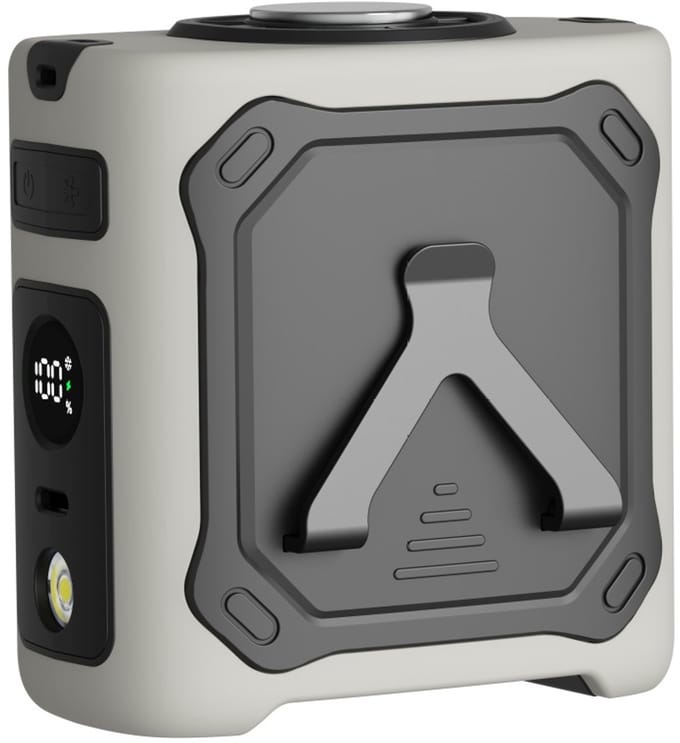 Tailleventilator - Draagbare Ventilator - 4000 mAh - voor Buitenwerk en Onderweg - 9,5 x 7,5 x 12 cm - Wit