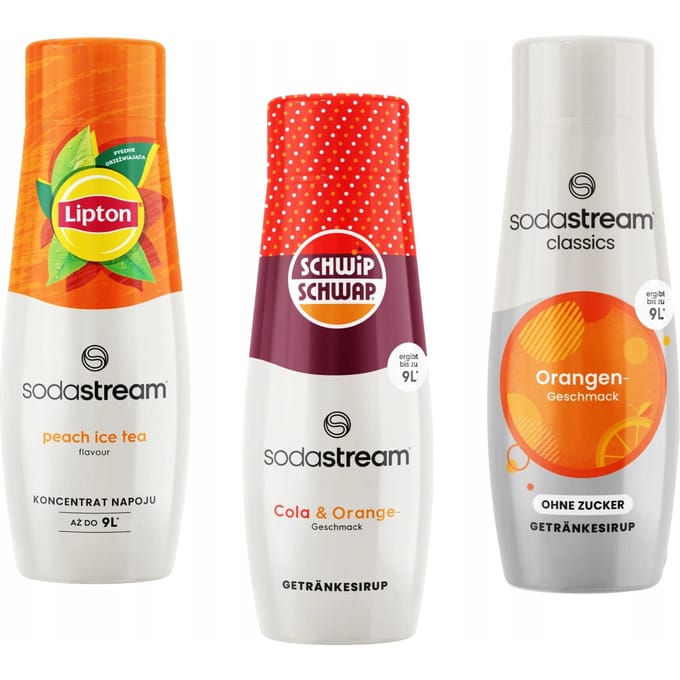 SodaStream - Lipton Ice Tea Perzik - Schwip Schwap - Sinaasappel Zero