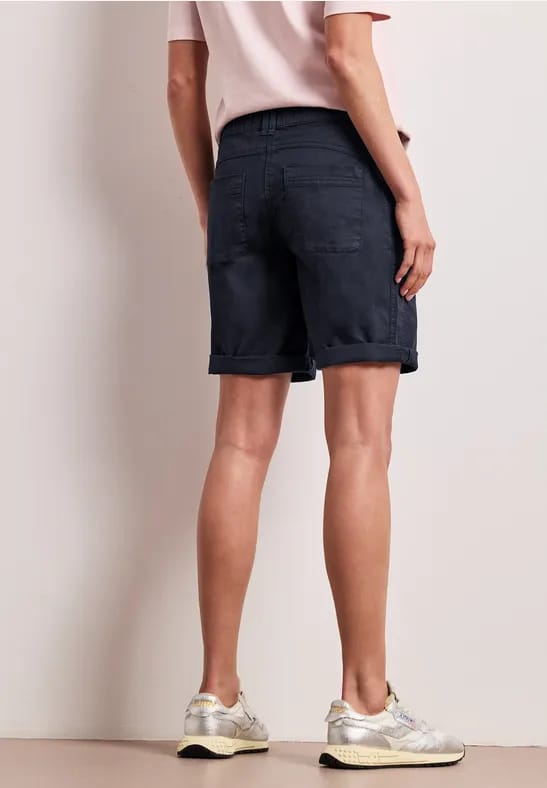 Straight Legs bermuda met omslag