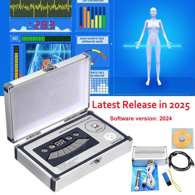 NIEUWE Lichaams Quantum Analyzer Magnetische Resonantie Gezondheidsanalyzer 54 Checkrapporten set Draagbare Testen Gezond Lichaam Machine gray