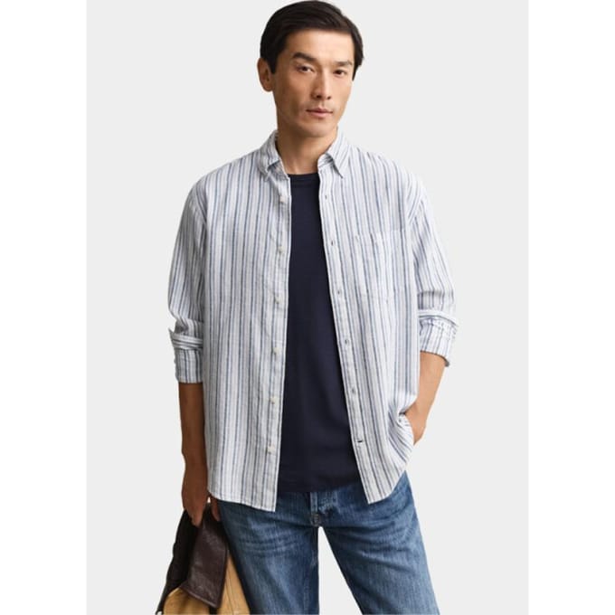 Gant Overhemd heren gestreept overoverhemd van li 3260081/442
