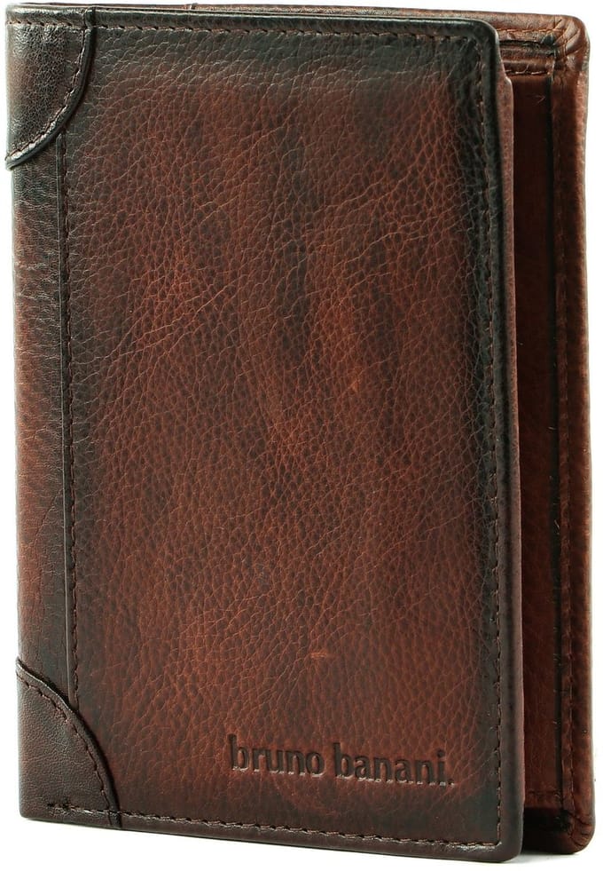bruno banani Leren Portemonnee Wallet Brown Bruine