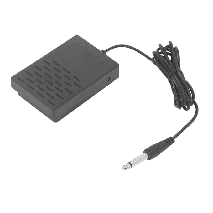 Universeel Sustain Pedaal Elektrisch Toetsenbord Momentaire Voetschakelaar Stepper Synthesizer 6.35mm Zwart gray