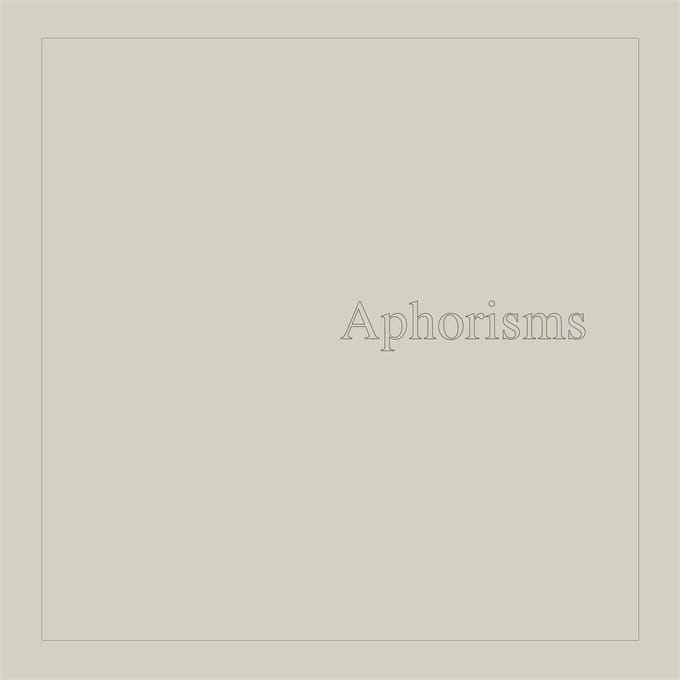 Graham Lambkin - Aphorisms (2 CD)