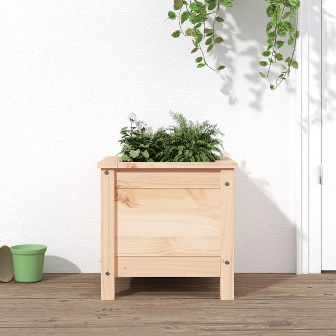 vidaXL - Plantenbak - 40x40x39 - cm - massief - grenenhout