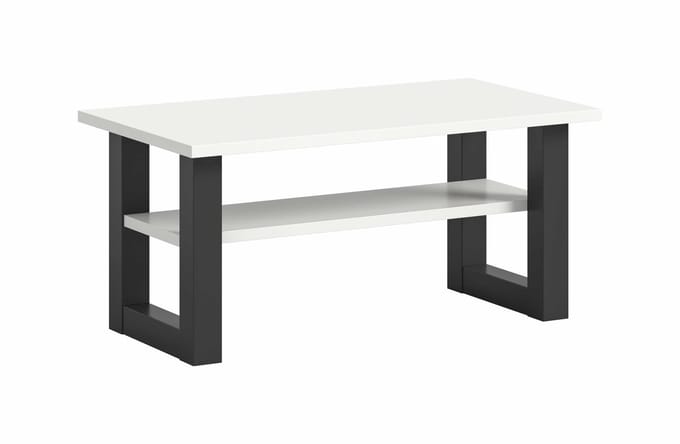 Seattle salontafel wit NB grijs NB - 50x90x42cm