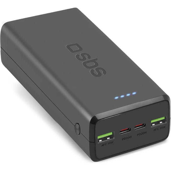 SBS Powerbank TTBB30000PD20K 30000 mAh 2 x USB-C 2 x USB-A - black - 30000 mAh