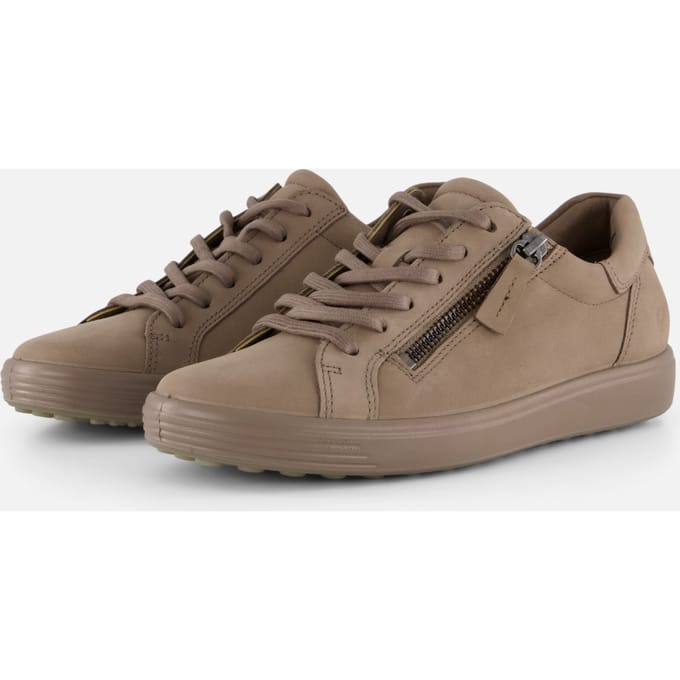 Ecco Ecco Soft 7 Slide Sneakers taupe Nubuck