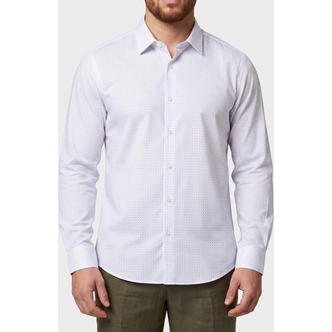 Calvin Klein Slim Perf Solid Shirt Blue Multi Taglia: 41 | Camicie Business Outlet | Uomo | Blu