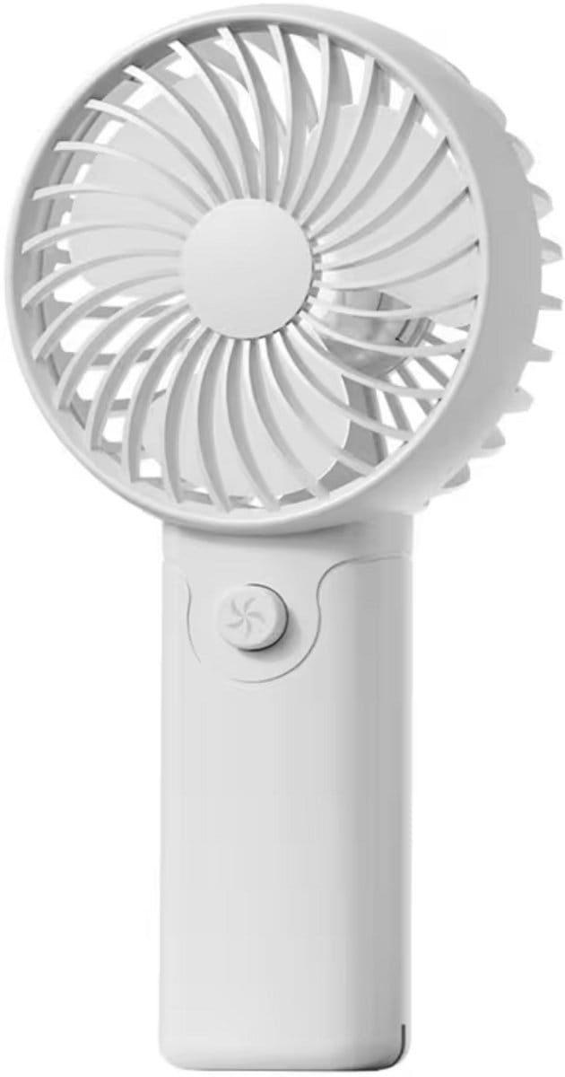 Hand Ventilator Wit - Mini Ventilator - Draagbare Mini Ventilator - Lichtgewicht - Vakantie - Strand - Reizen- Buiten