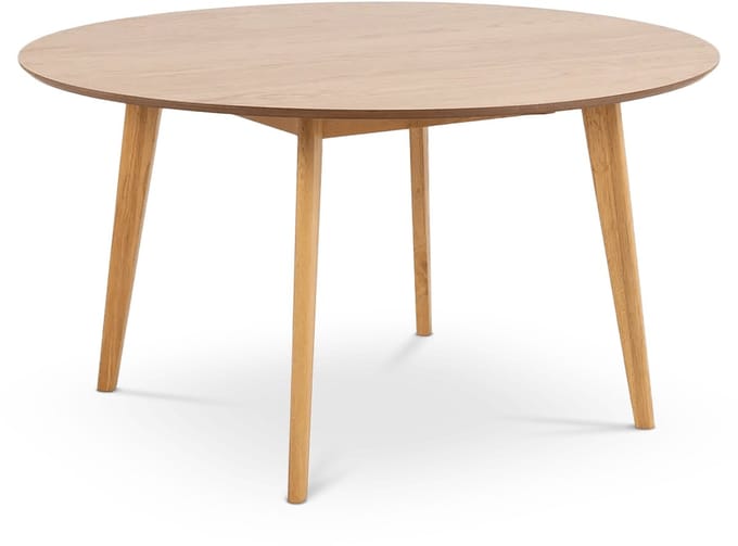 Lisomme Jade Ronde Eettafel Naturel - Hout - Scandinavisch - 5 Persoons - Eetkamertafel - Ø 140 cm