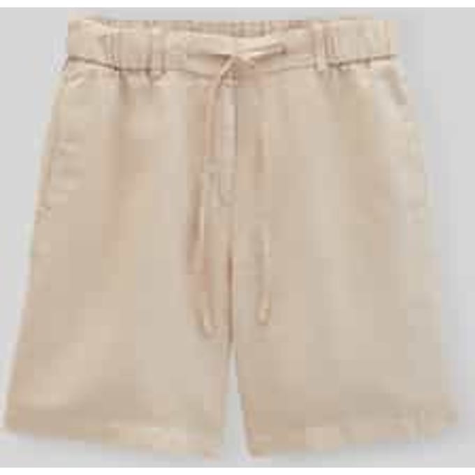 Wide leg bermuda van puur biologisch linnen