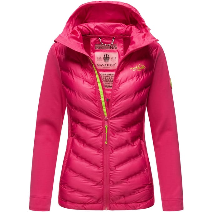 Navahoo Dames Gewatteerde Jas Nimm mich mit – Getailleerd, Stijlvol & Comfortabel met Capuchon