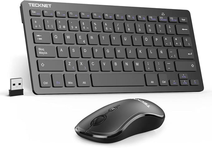 Mini toetsenbord en muis QWERTY met Spaanse specificaties