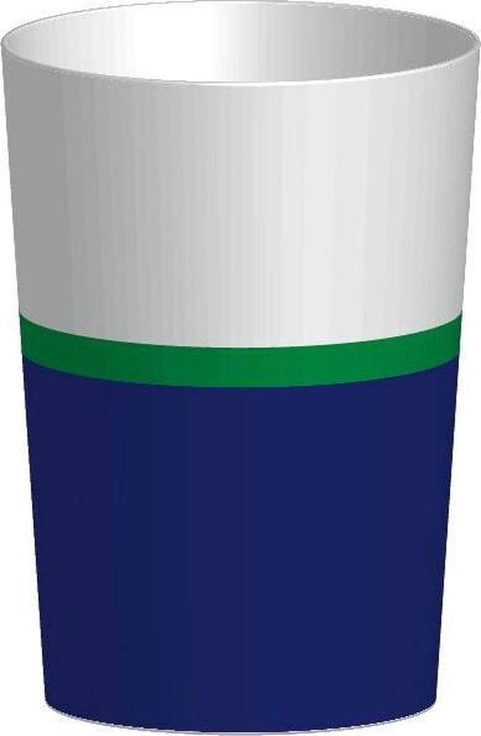 Zak Designs Riviera Drinkbeker - 300ml - Wit/Blauw