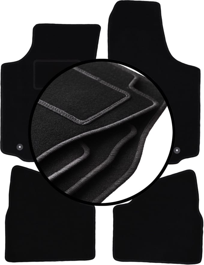 Complete set veloursmatten voor: Opel Corsa C hatchback (2000-2006)