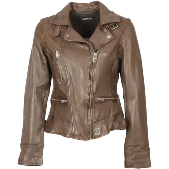Leren jas voor vrouwen Oakwood Video