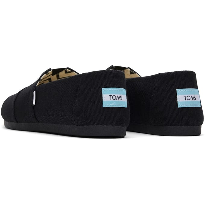 TOMS Alpargata Classic Katoenen Dames Zwarte Espadrilles