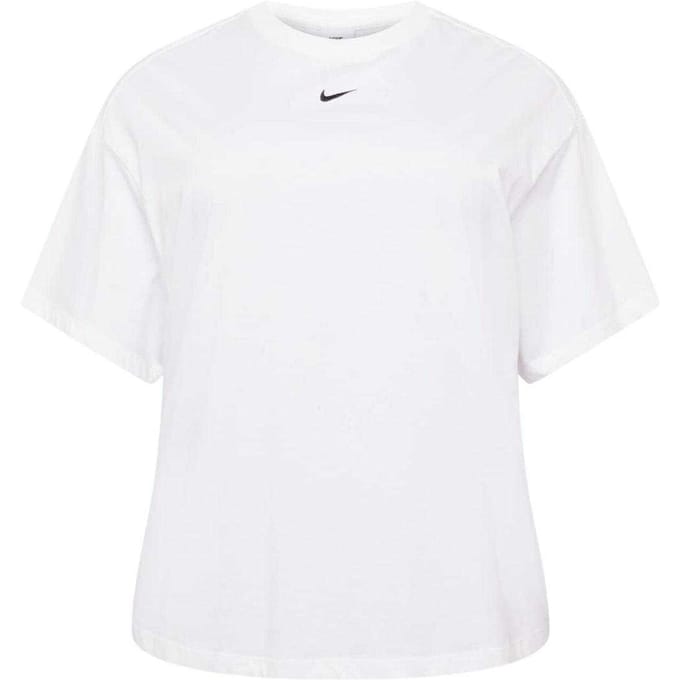 Nike Dames Kleine Logo Plus T-shirt (Wit)