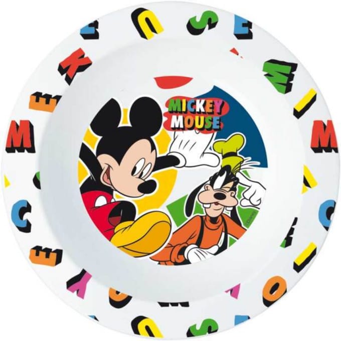 Mickey Mouse Kunststof Ontbijtschaal