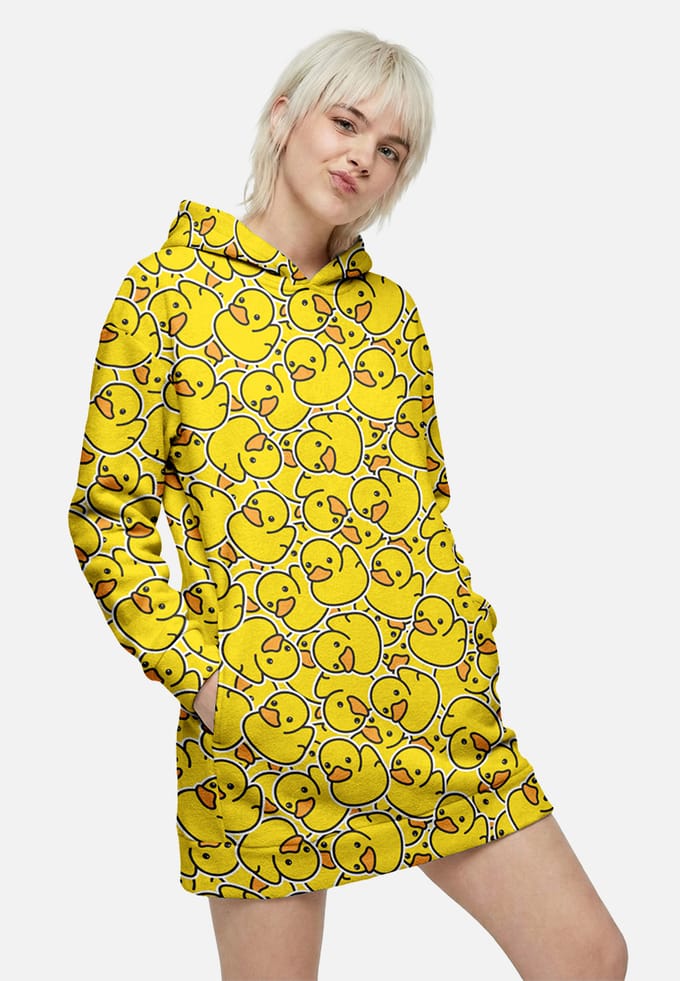 "Rubber Duck" Oversize hoodiejurk
