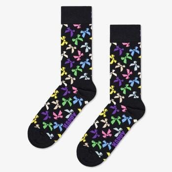 Happy Socks Bow Sock - unisex sokken - zwart - Unisex - Maat: 36 - 40