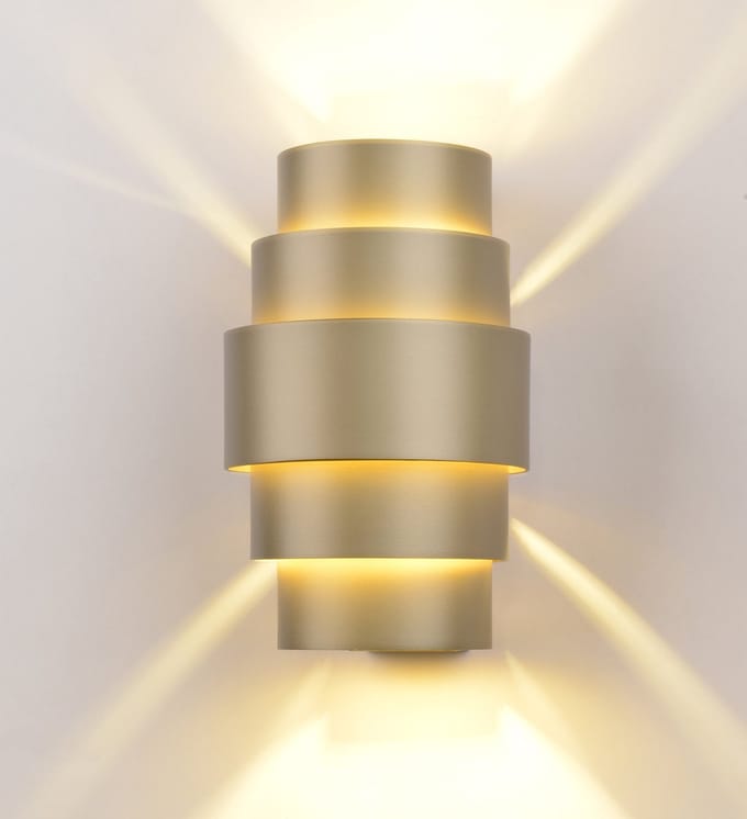 Wandlamp Champagne 22 cm hoog - 2 x G9 LED