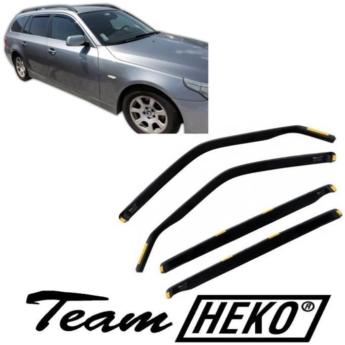 J&J AUTOMOTIVE | Heko Deflecteurs d'air Déflecteurs de Vent Pour Bmw 5 Série E61 Break 2003-2010