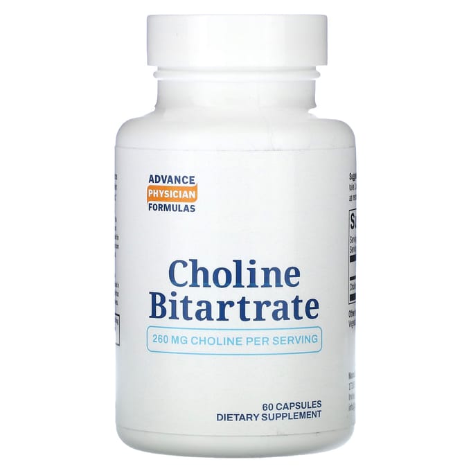Advance Physician Formulas, Bitartrate de choline, 650 mg, 60 capsules