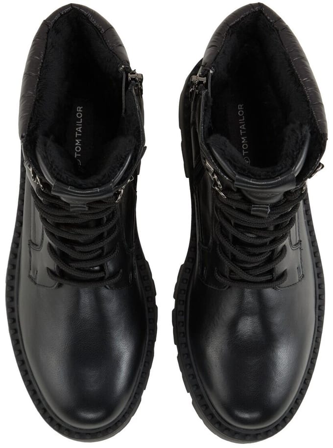 Tom Tailor - Gevoerde laarzen - Maat 38 - black
