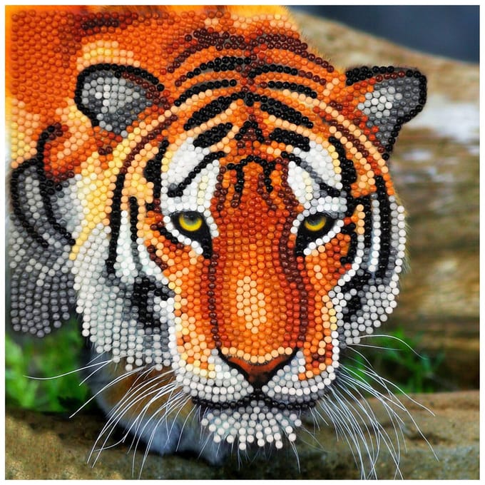 Diamond Painting "Crystal Art Card" - Tijger