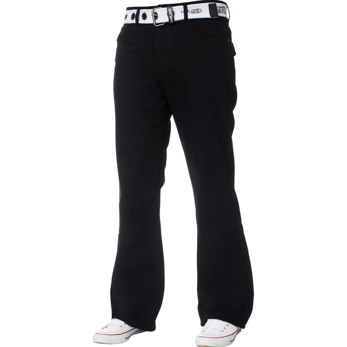 Kruze Heren Bootcut Denim Jeans