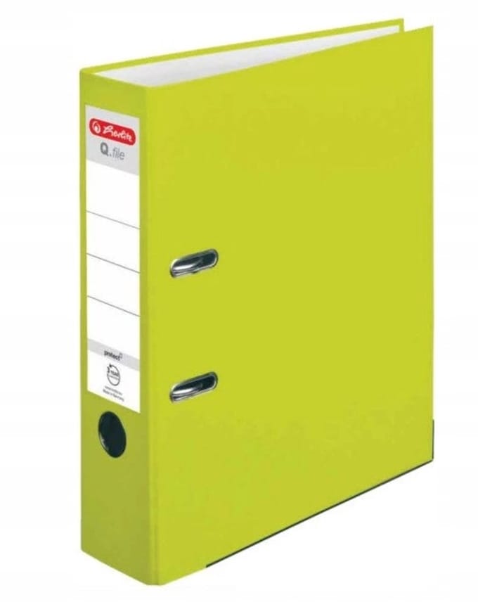 Herlitz Q.File Ordner A4 8cm Neon Groen