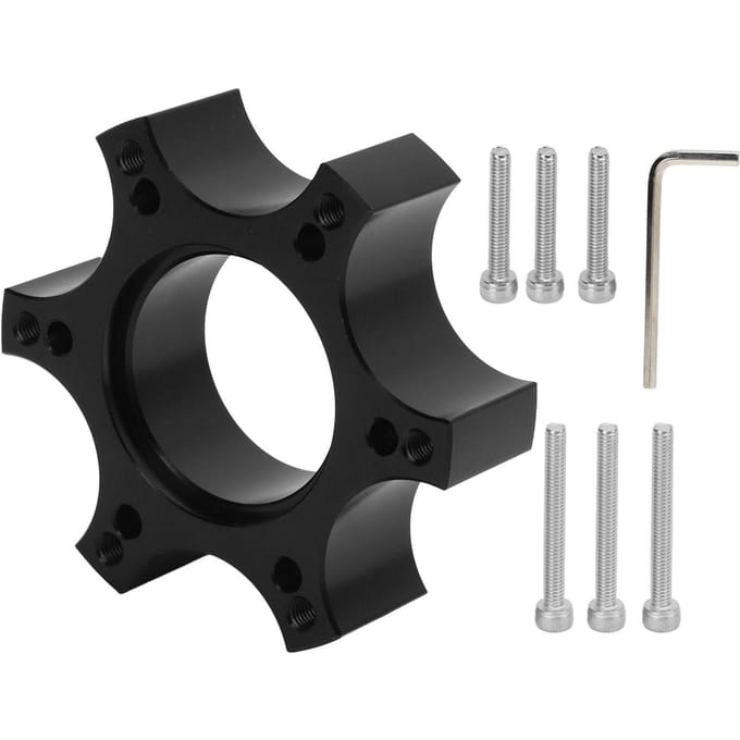 Stuurwiel Adapterplaat Aluminiumlegering 70mm Spacer voor Thrustmaster T300RS met 13?14 inch black