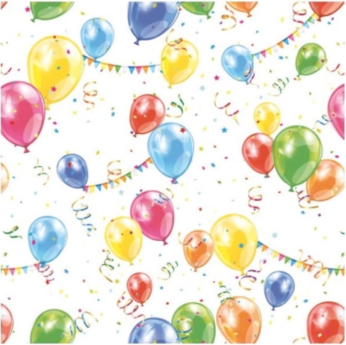 Lunch servetten Balloons - Daisy - 33x33 cm