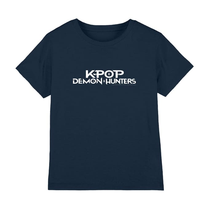 K-Pop Demon Hunters Kinderen/Kinderen Logo T-shirt (Marine)
