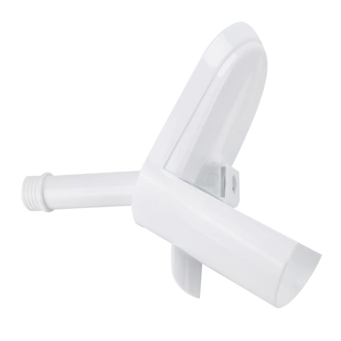Dénoyauteur à cerises en plastique Outil pour enlever les pépins de raisin avec récipient Gadget à fruits pour la maison et les voyages white