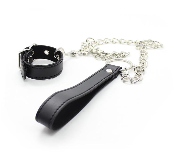 Kiotos - Leren penis/bal strap Met leiband