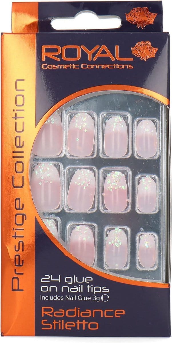 Royal 24 Glue-On Nails - Radiance Stiletto