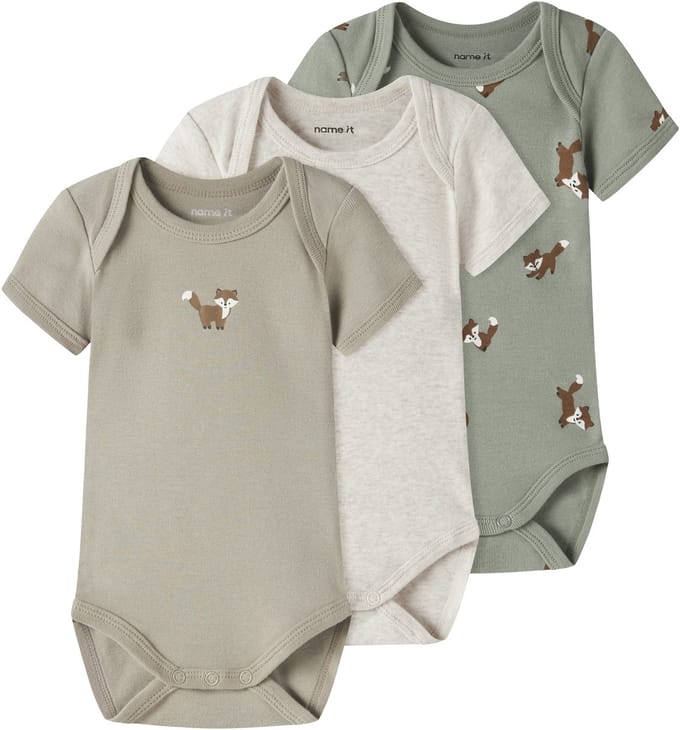 NAME IT - NBMBODY 3P SS FOX NOOS - Baby - Bodies