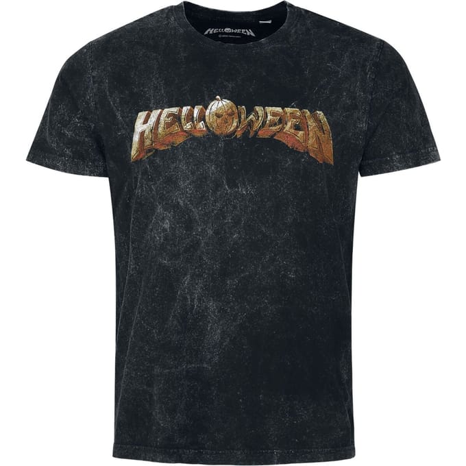 Helloween T-shirt - Volume Logo - S tot 3XL - voor Mannen - grijs